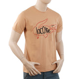 Men's Half Sleeves Printed T-Shirt - Peach, Men, T-Shirts And Polos, Chase Value, Chase Value