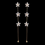 Women's Zircon Earring - Golden, Women, Earrings & Tops, Chase Value, Chase Value