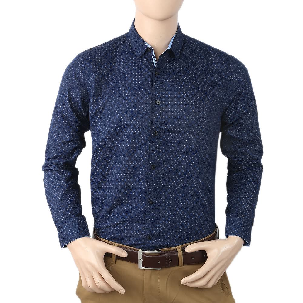 Men's Casual Shirt - Navy Blue, Men, Shirts, Chase Value, Chase Value