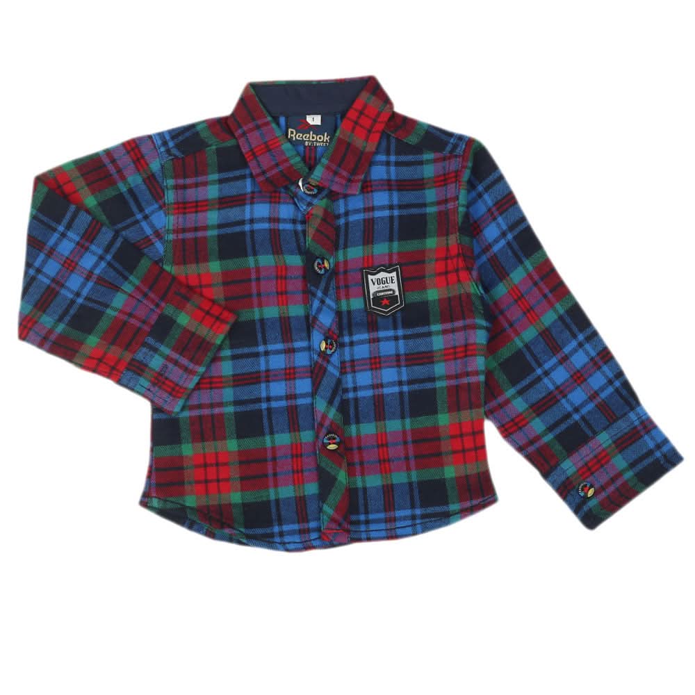 Newborn Boys Full Sleeves Shirt - Multi, Newborn Boys Shirts & T-Shirts, Chase Value, Chase Value