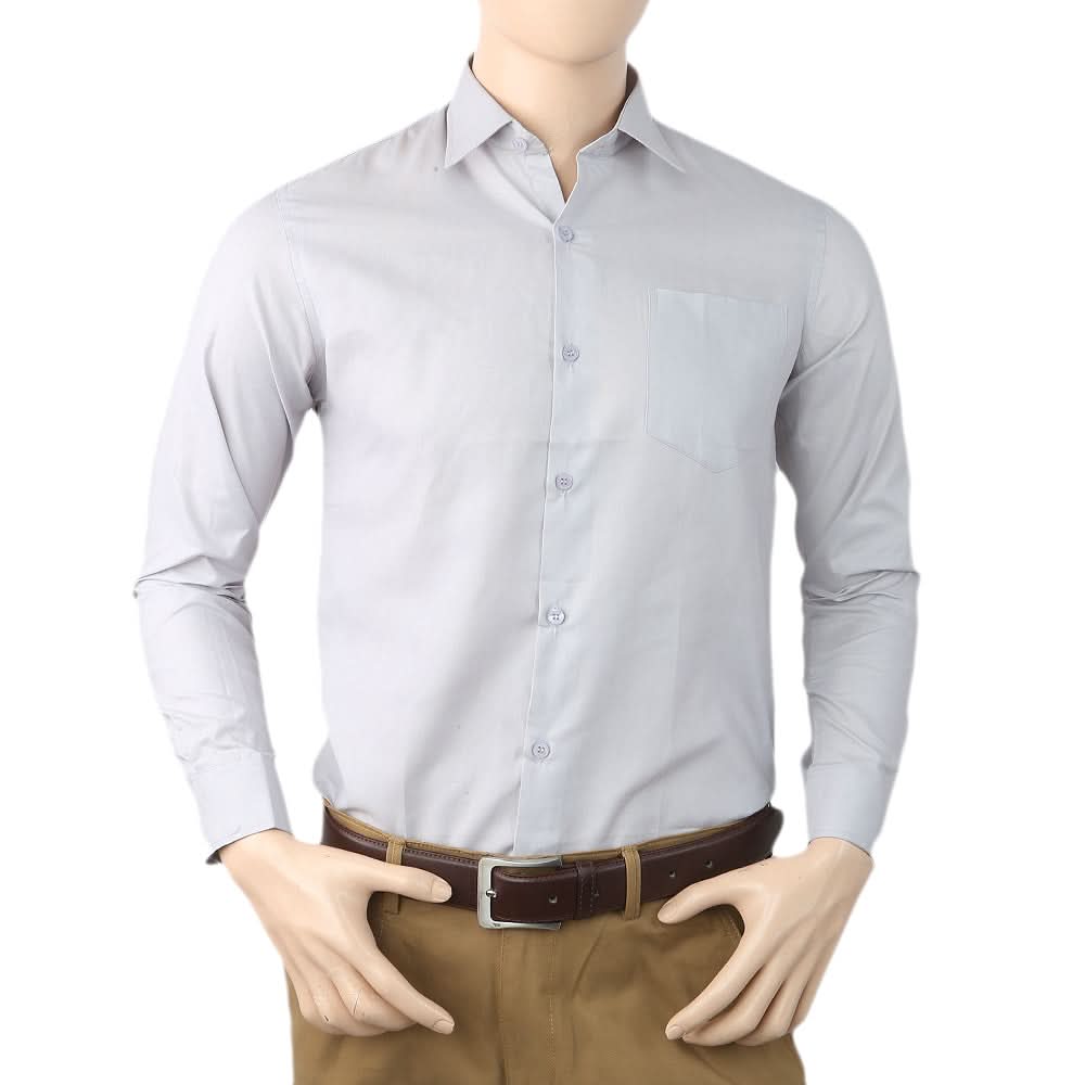 Men's Formal Shirt - Light Grey, Men, Shirts, Chase Value, Chase Value