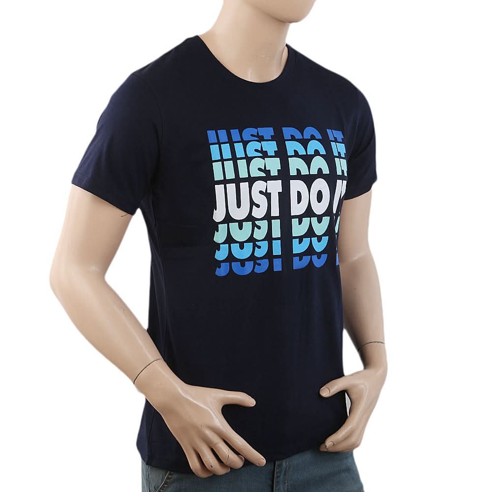 Men's Half Sleeves Printed T-Shirt - Navy Blue, Men, T-Shirts And Polos, Chase Value, Chase Value