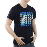 Men's Half Sleeves Printed T-Shirt - Navy Blue, Men, T-Shirts And Polos, Chase Value, Chase Value