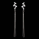 Women's Zircon Earring - Silver, Women, Earrings & Tops, Chase Value, Chase Value