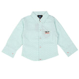 Newborn Boys Full Sleeves Shirt - Cyan, Newborn Boys Shirts & T-Shirts, Chase Value, Chase Value