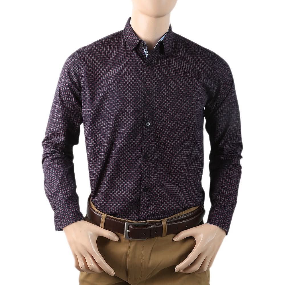Men's Casual Shirt - Navy Blue, Men, Shirts, Chase Value, Chase Value
