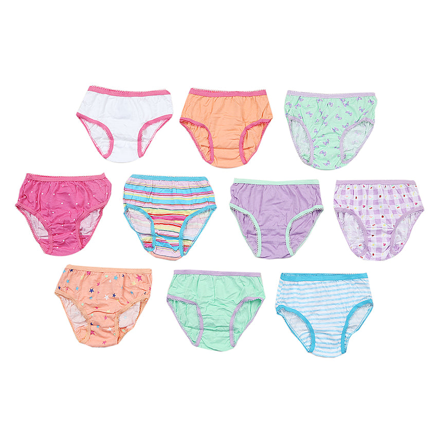 Girls 10 Pcs Panty, Kids, Panties And Briefs, Chase Value, Chase Value