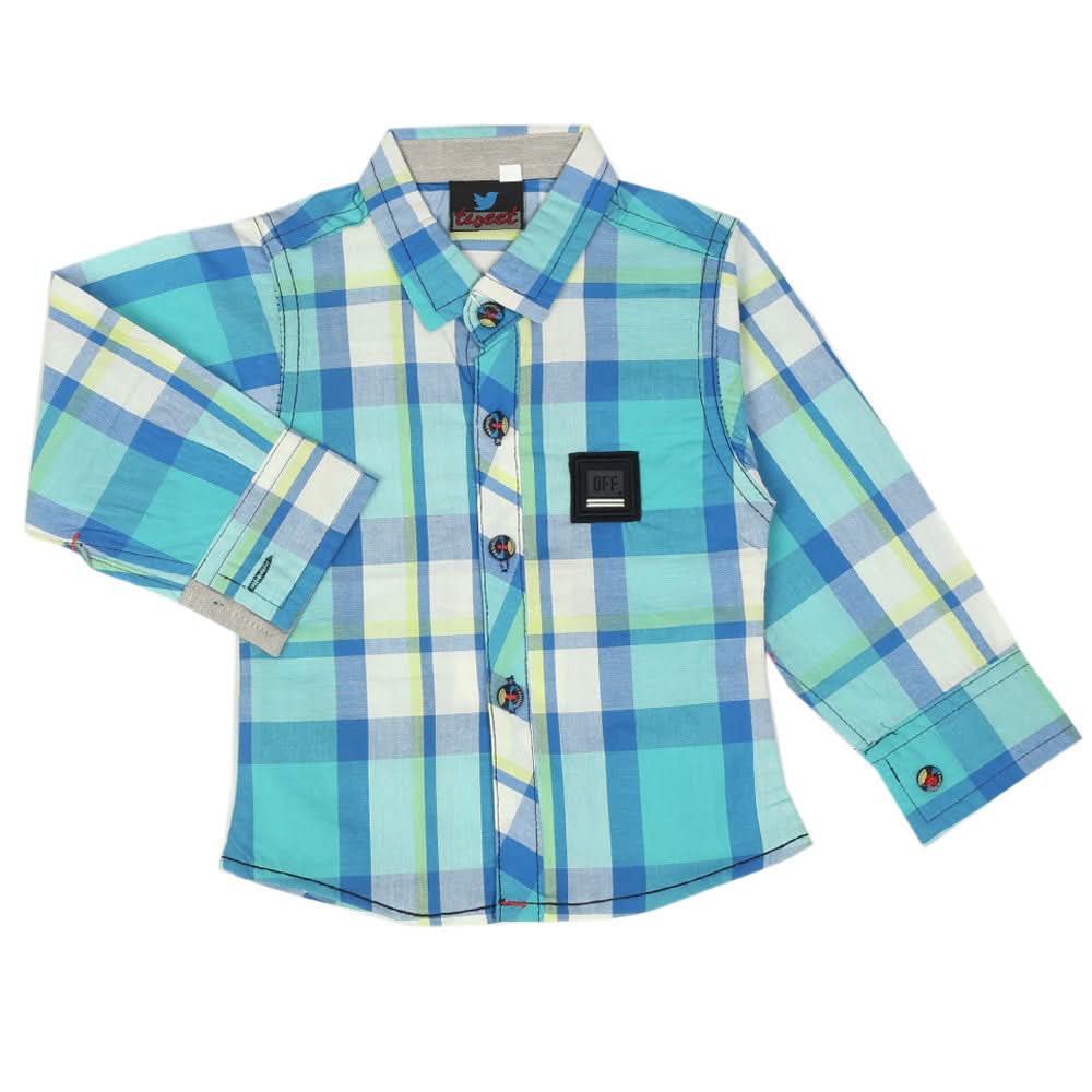 Newborn Boys Full Sleeves Shirt - Multi, Newborn Boys Shirts & T-Shirts, Chase Value, Chase Value