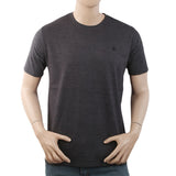 Men's Half Sleeves with Logo T-Shirt - Grey, Men, T-Shirts And Polos, Chase Value, Chase Value