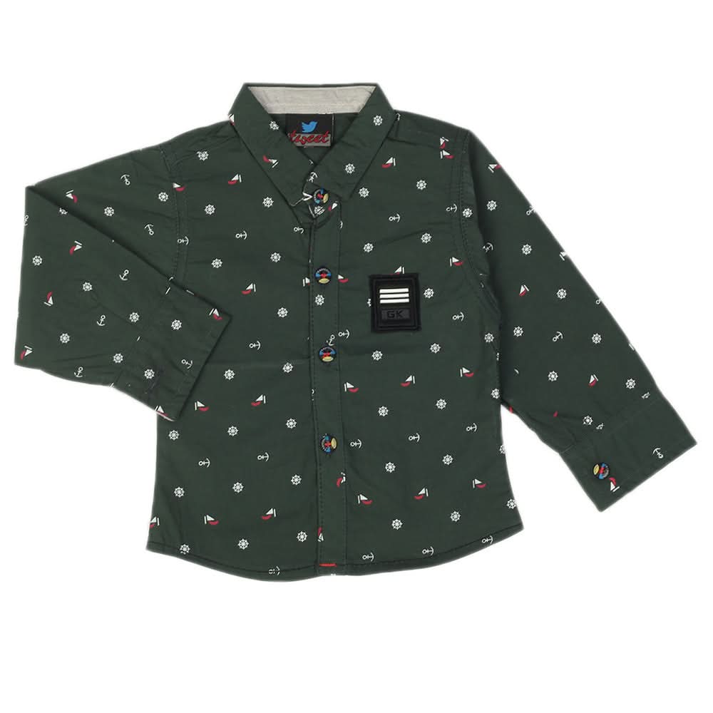 Newborn Boys Full Sleeves Shirt - Multi, Newborn Boys Shirts & T-Shirts, Chase Value, Chase Value
