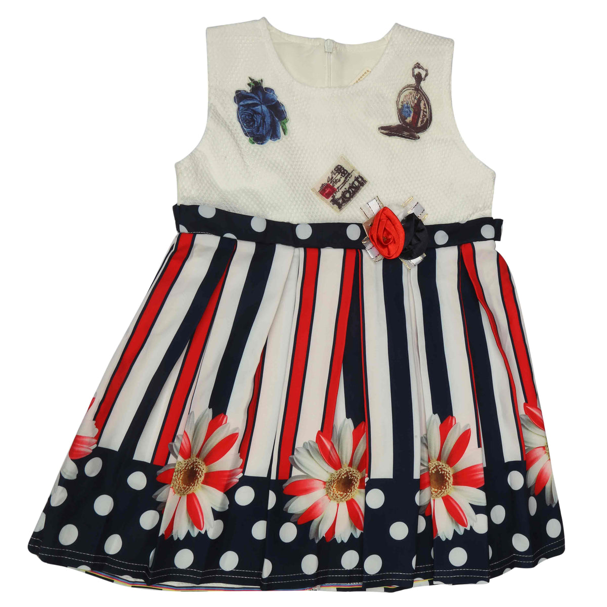 Girls Fancy Frock - Red, Kids, Girls Frocks, Chase Value, Chase Value