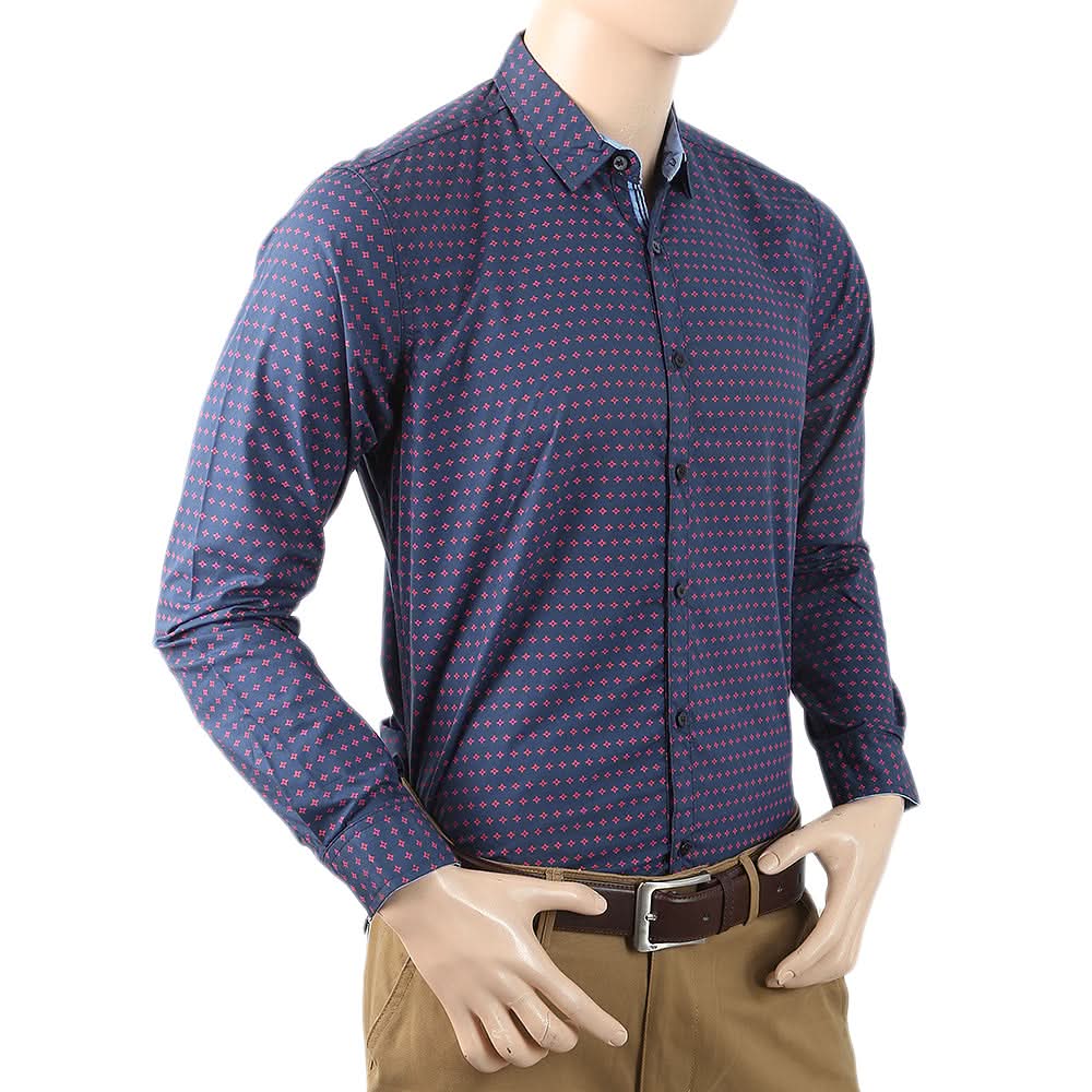 Men's Casual Shirt - Navy Blue, Men, Shirts, Chase Value, Chase Value