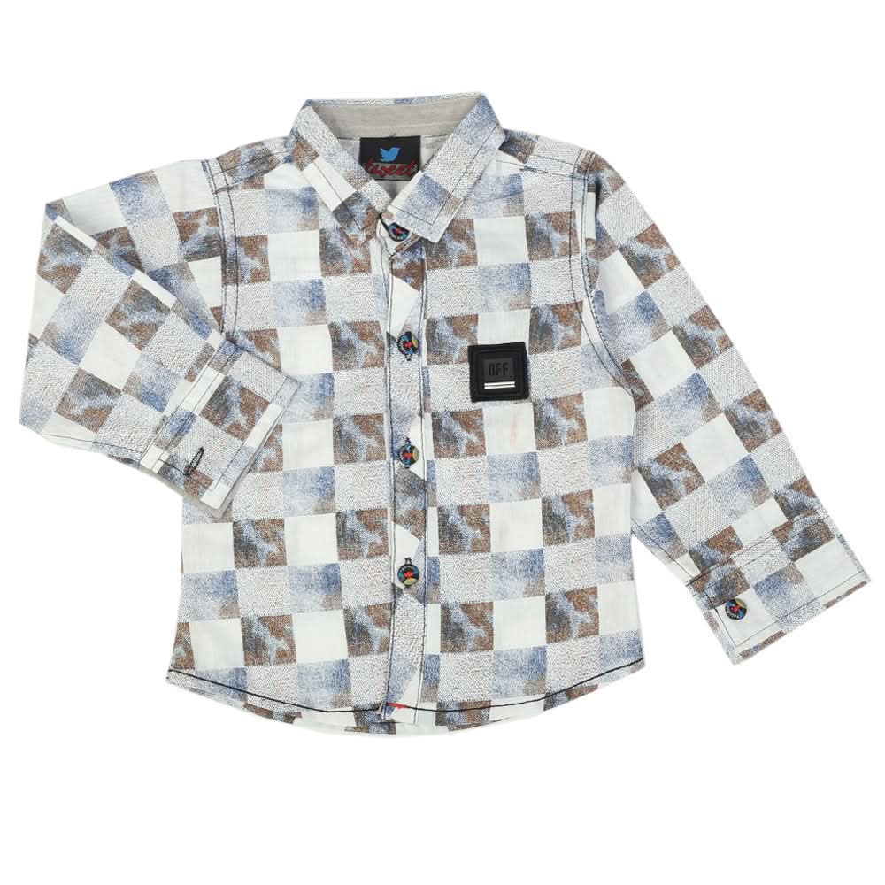 Newborn Boys Full Sleeves Shirt - Multi, Newborn Boys Shirts & T-Shirts, Chase Value, Chase Value