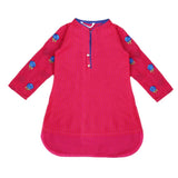 Girls Embroidered Cotton  Kurti - Pink, Kids, Girls Kurti, Chase Value, Chase Value