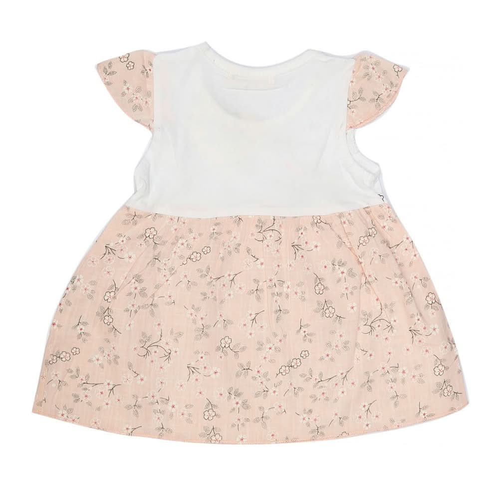 Newborn Baby Frock - Peach, Kids, NB Girls Frocks, Chase Value, Chase Value