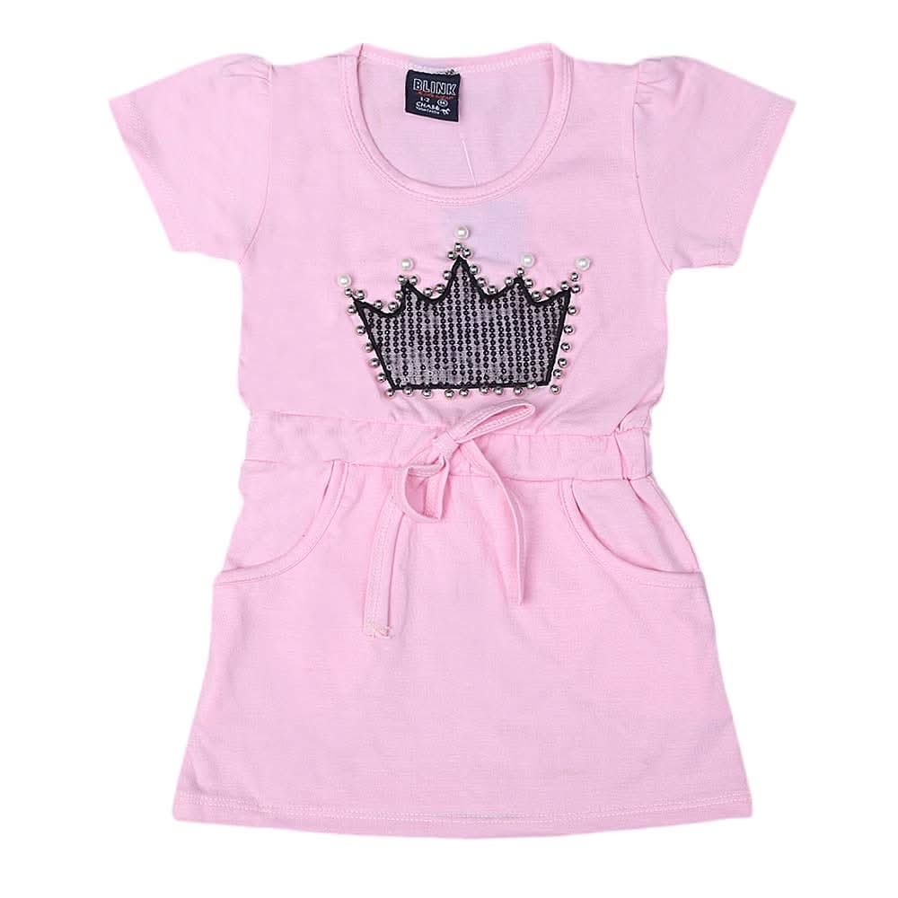 Girls H/S long T-shirt-Pink, Kids, Girls T-Shirts, Chase Value, Chase Value