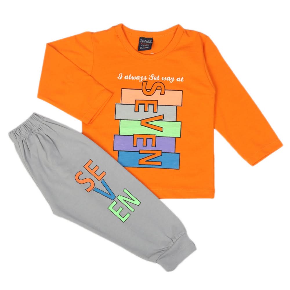 Boys Full Sleeves Suit - Orange, Boys Sets & Suits, Chase Value, Chase Value