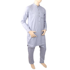 Men's Mashriq Short Kurta Pajama S-5411 - Purple, Men, Shalwar Kameez, Chase Value, Chase Value