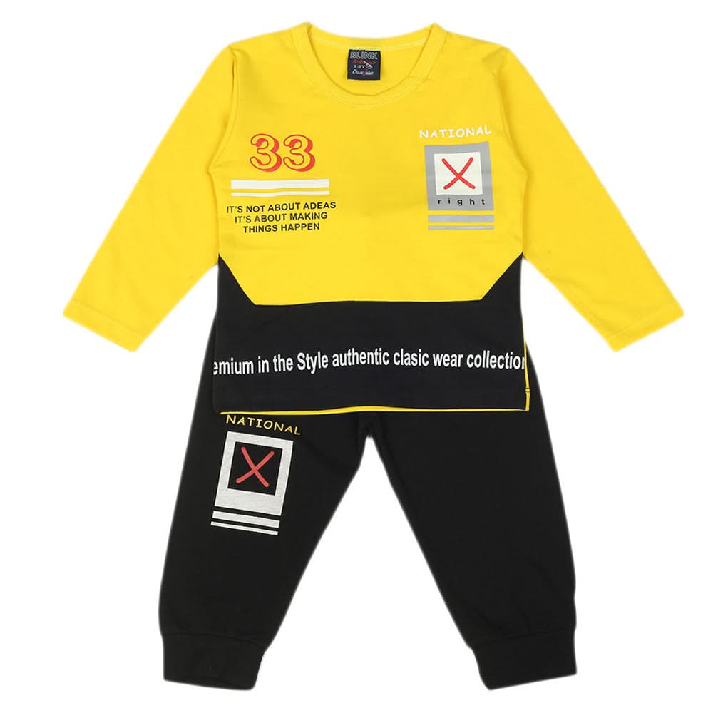 Boys Full Sleeves Suit - Yellow, Boys Sets & Suits, Chase Value, Chase Value