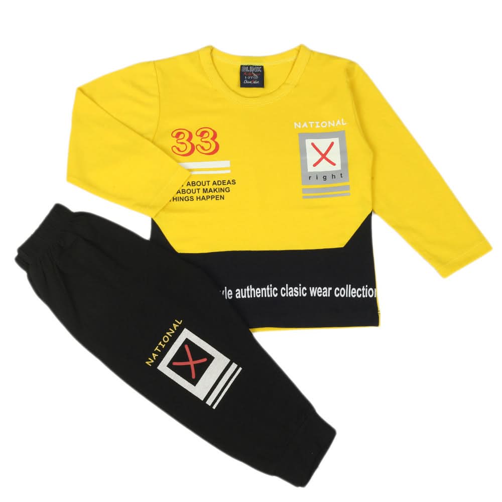 Boys Full Sleeves Suit - Yellow, Boys Sets & Suits, Chase Value, Chase Value