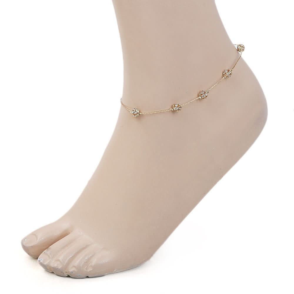 Women's Anklet - Golden, Women, Foot Jewellery, Chase Value, Chase Value