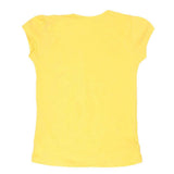 Girls Half Sleeve Fancy T-Shirt - Yellow - test-store-for-chase-value