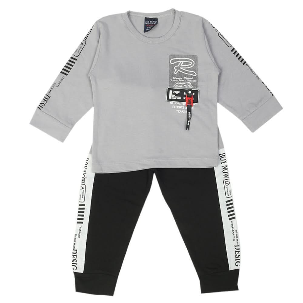 Boys Full Sleeves Suit - Grey, Boys Sets & Suits, Chase Value, Chase Value