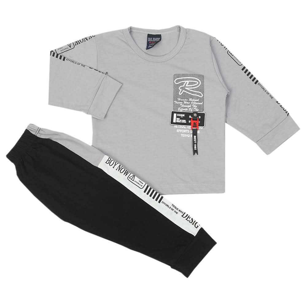 Boys Full Sleeves Suit - Grey, Boys Sets & Suits, Chase Value, Chase Value