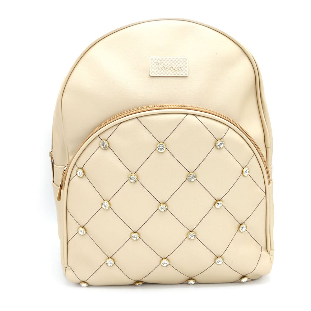 Women's Backpack 7575 - Golden, Women, Bags, Chase Value, Chase Value