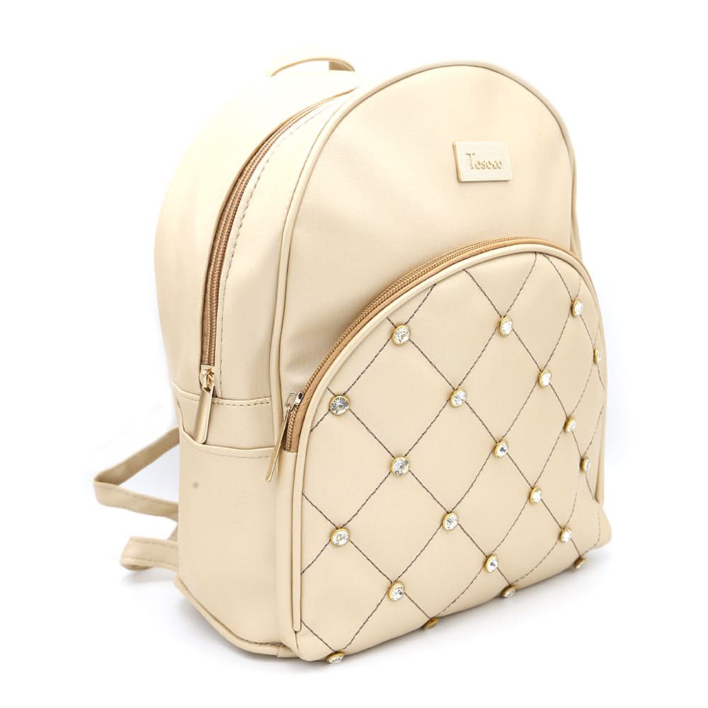 Women's Backpack 7575 - Golden, Women, Bags, Chase Value, Chase Value