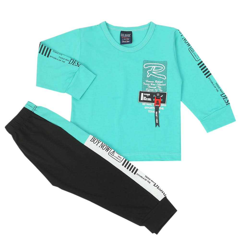 Boys Full Sleeves Suit - Green, Boys Sets & Suits, Chase Value, Chase Value