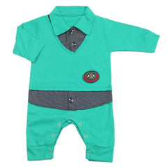 Newborn Boys Full Sleeves Suit - Green, Newborn Boys Sets & Suits, Chase Value, Chase Value