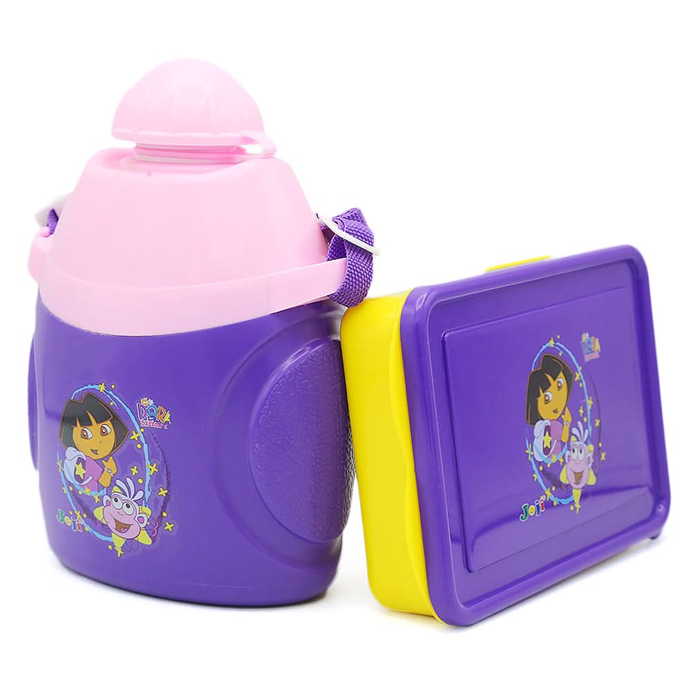 Lunch Box With Water Bottle Pack - Purple, Tiffin Boxes & Bottles, Chase Value, Chase Value