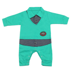 Newborn Boys Full Sleeves Suit - Green, Newborn Boys Sets & Suits, Chase Value, Chase Value
