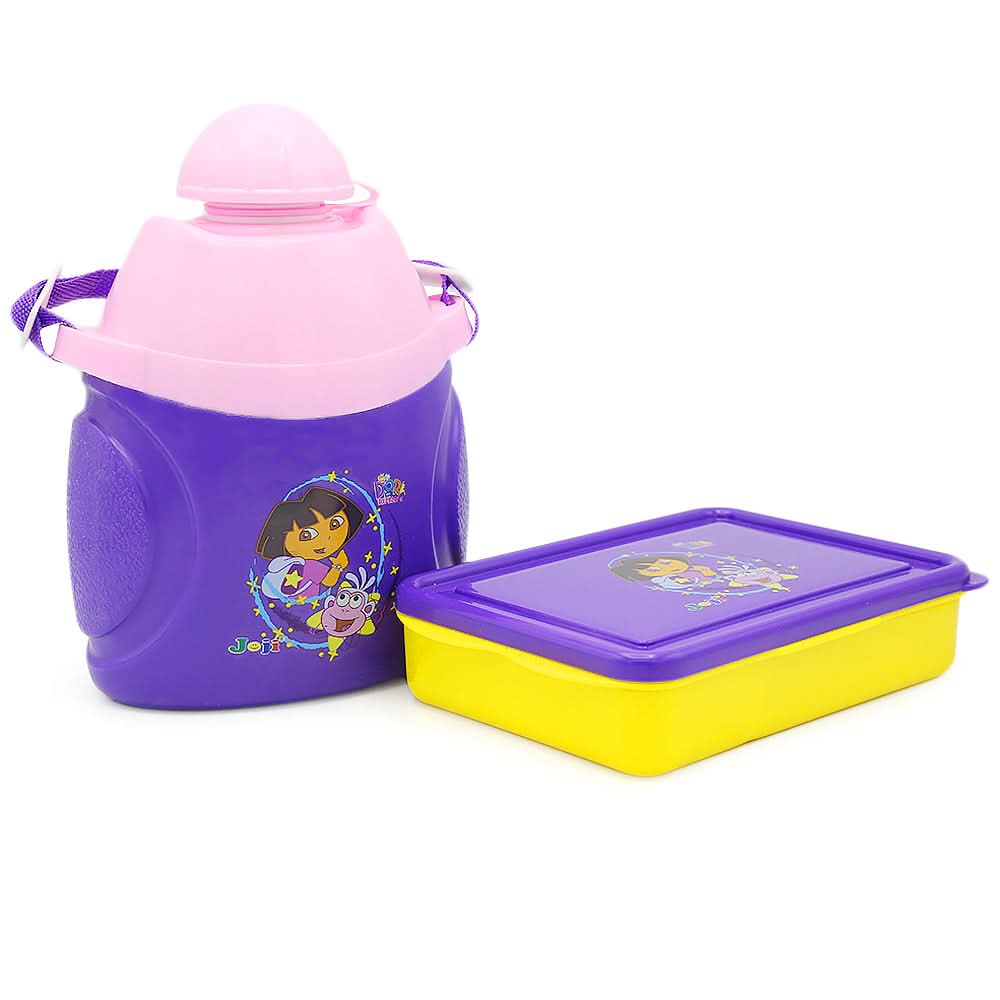 Lunch Box With Water Bottle Pack - Purple, Tiffin Boxes & Bottles, Chase Value, Chase Value