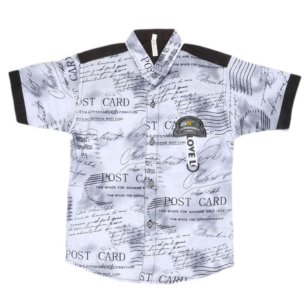 Boys Half Sleeves Casual Shirt - Black, Kids, Boys Shirts, Chase Value, Chase Value