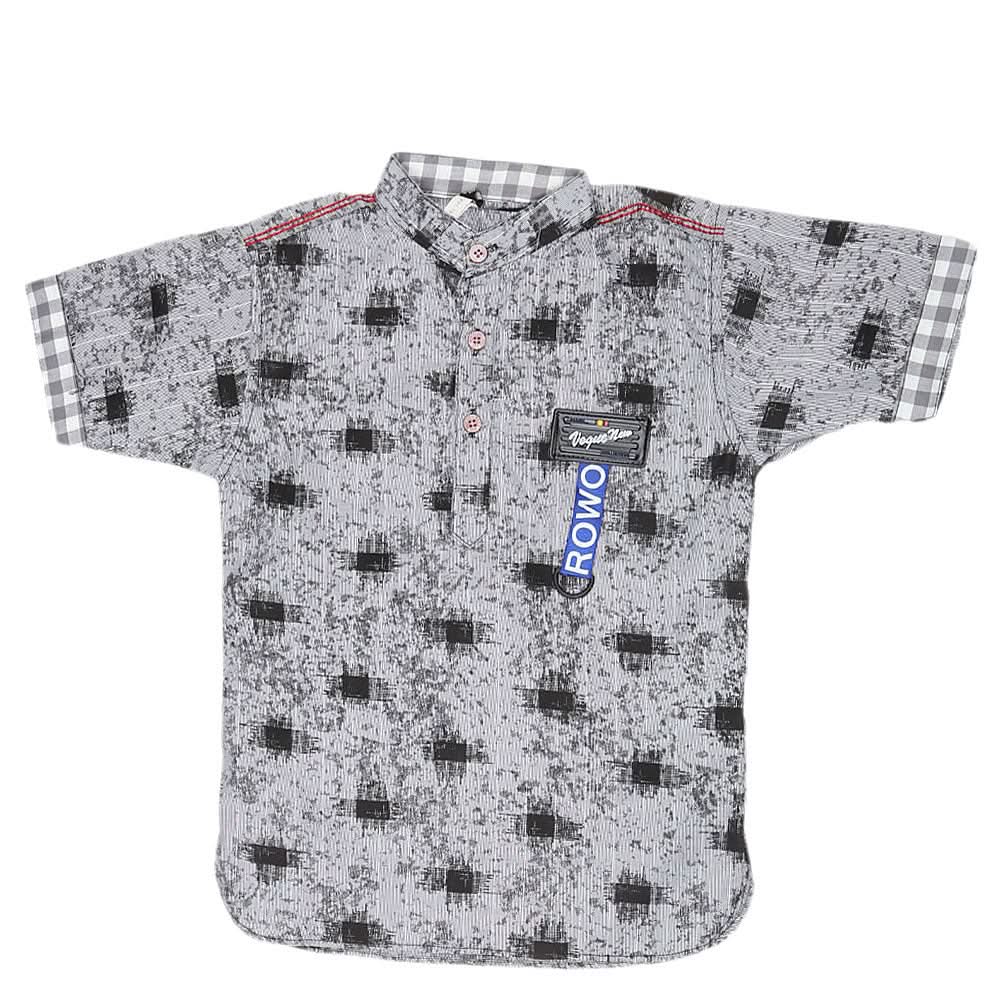 Boys Half Sleeves Casual Shirt - Black, Kids, Boys Shirts, Chase Value, Chase Value