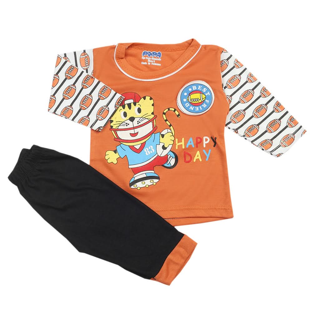 Newborn Boys Full Sleeves Suit - Rust, Newborn Boys Sets & Suits, Chase Value, Chase Value