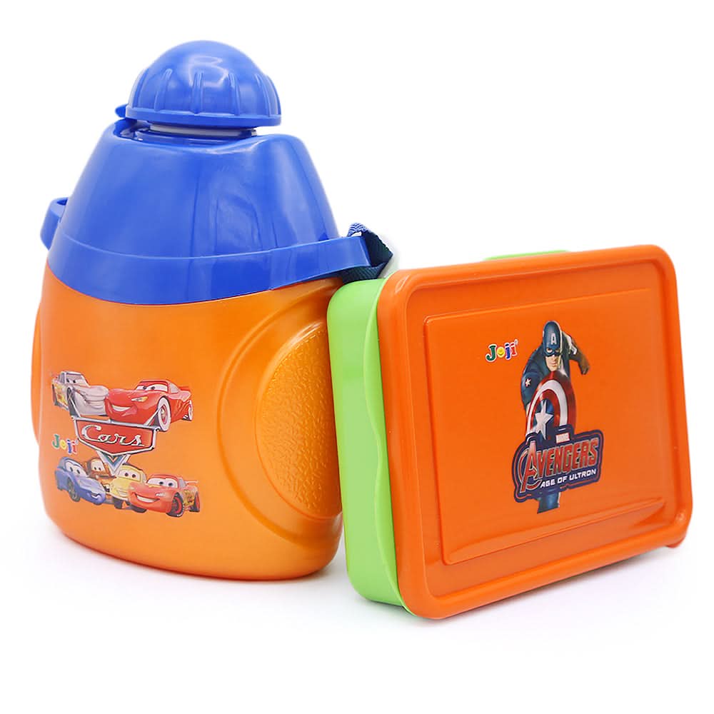 Lunch Box With Water Bottle Pack - Orange, Tiffin Boxes & Bottles, Chase Value, Chase Value