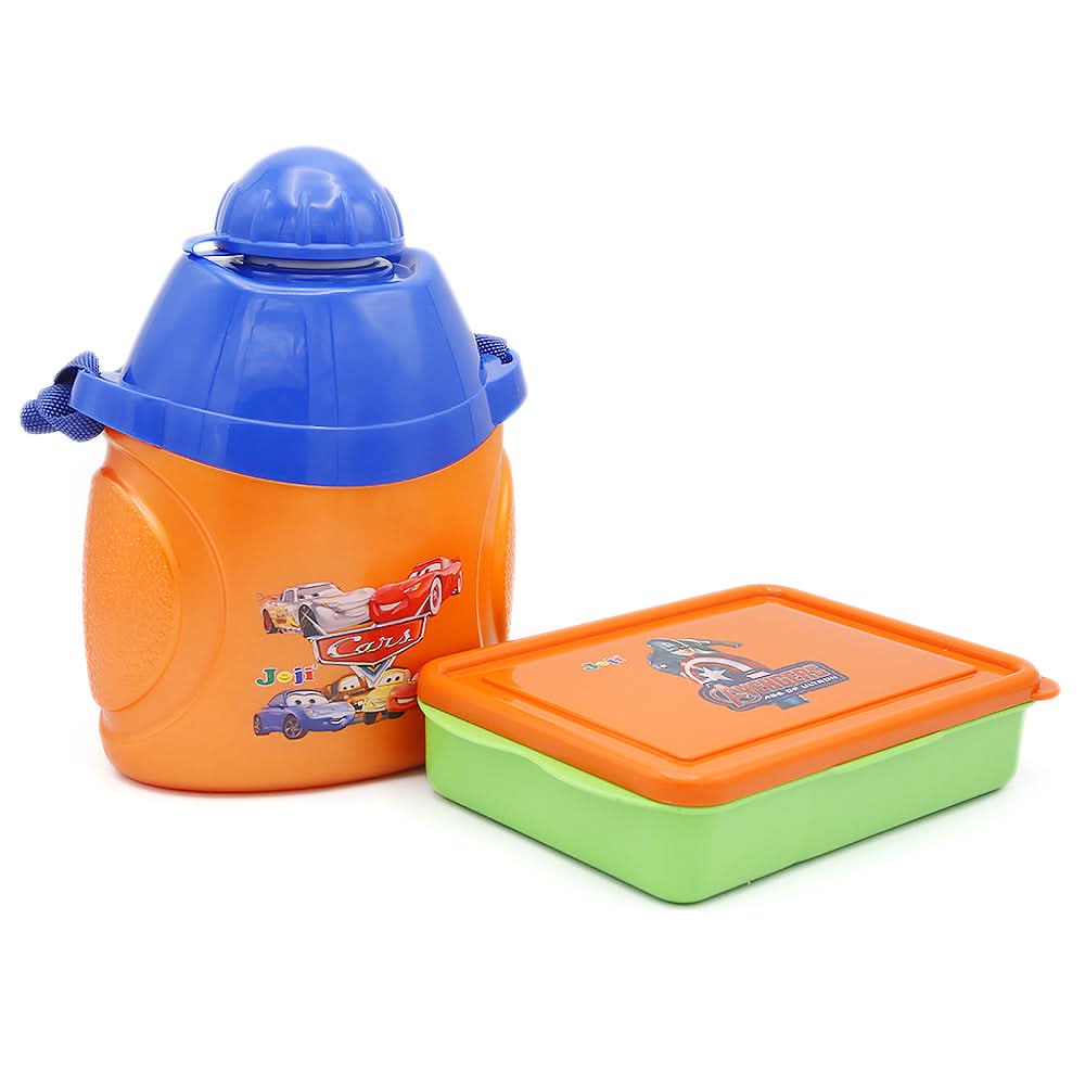 Lunch Box With Water Bottle Pack - Orange, Tiffin Boxes & Bottles, Chase Value, Chase Value