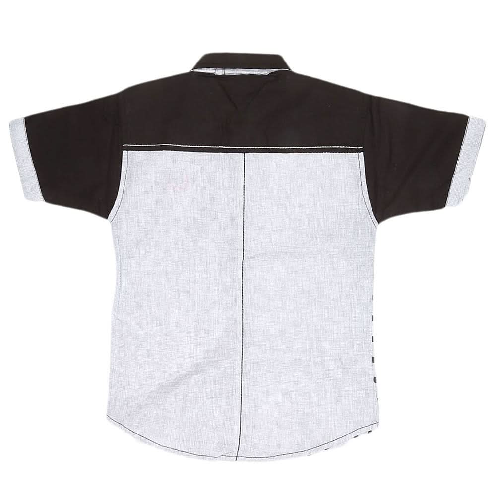 Boys Half Sleeves Casual Shirt - Black, Kids, Boys Shirts, Chase Value, Chase Value