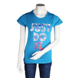 Women's Printed T-Shirt- blue, Women, T-Shirts And Tops, Chase Value, Chase Value