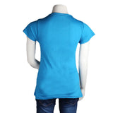 Women's Printed T-Shirt- blue, Women, T-Shirts And Tops, Chase Value, Chase Value