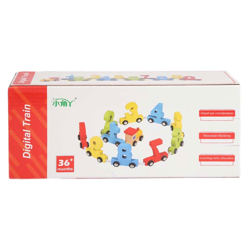 Kids Wooden Digital Train - Multi, Kids, Educational Toys, Chase Value, Chase Value