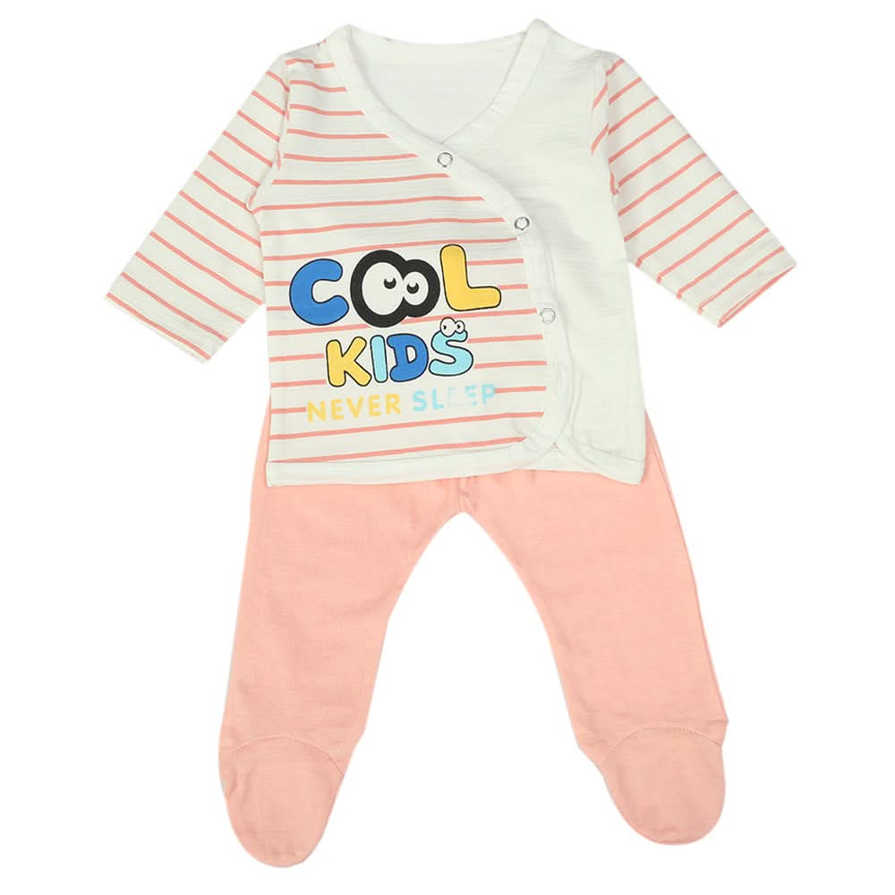 Newborn Boys Full Sleeves Suit - Pink, Newborn Boys Sets & Suits, Chase Value, Chase Value
