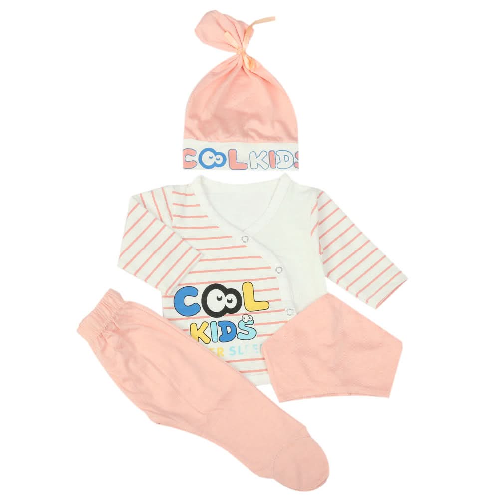 Newborn Boys Full Sleeves Suit - Pink, Newborn Boys Sets & Suits, Chase Value, Chase Value