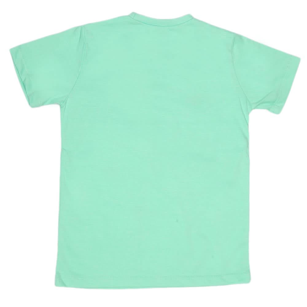 Boys Print T-Shirt - Sea Green, Kids, Boys T-Shirts, Chase Value, Chase Value