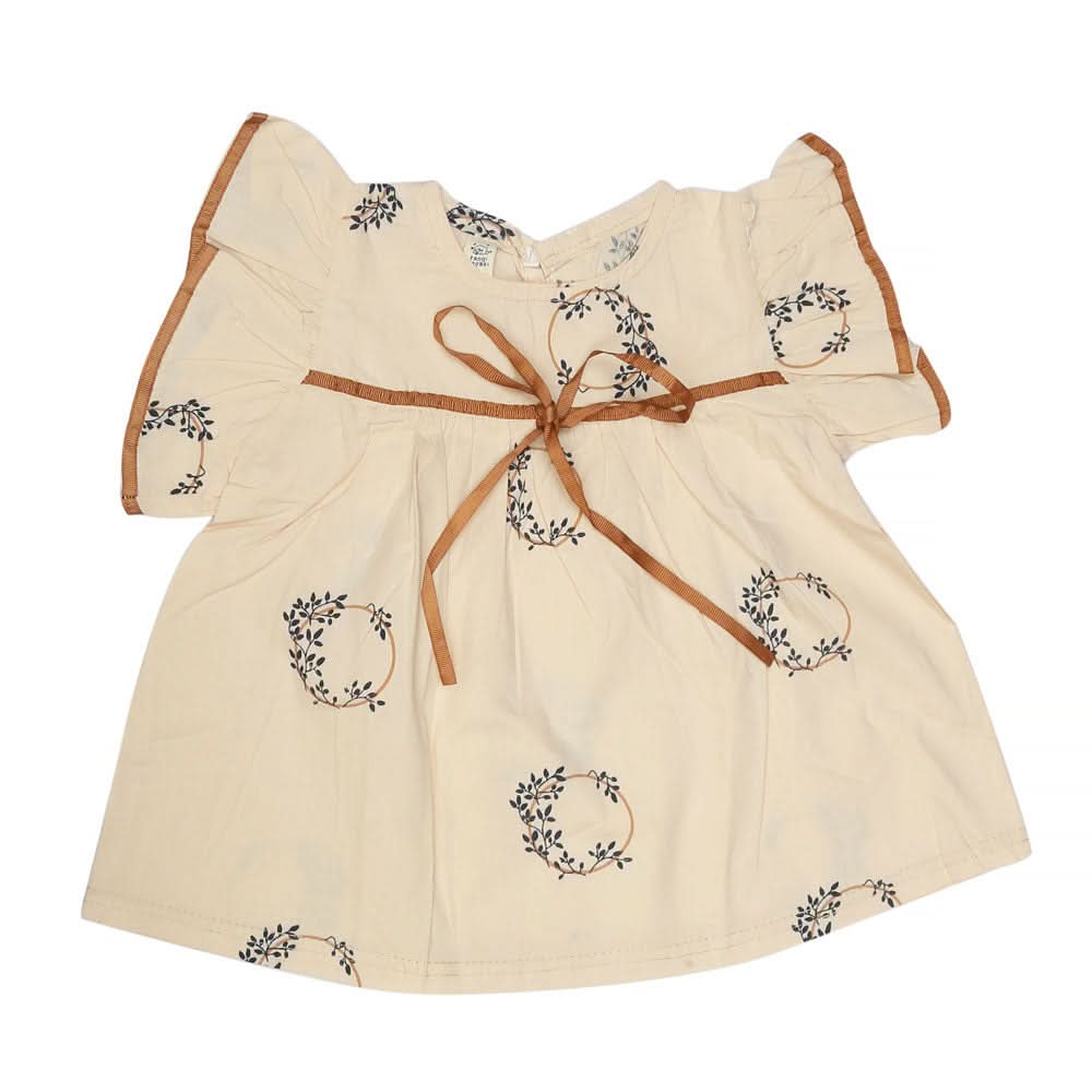 Newborn Baby Frock - Fawn, Kids, NB Girls Frocks, Chase Value, Chase Value