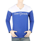 Men's Full Sleeves T-Shirt - Royal Blue, Men, T-Shirts And Polos, Chase Value, Chase Value