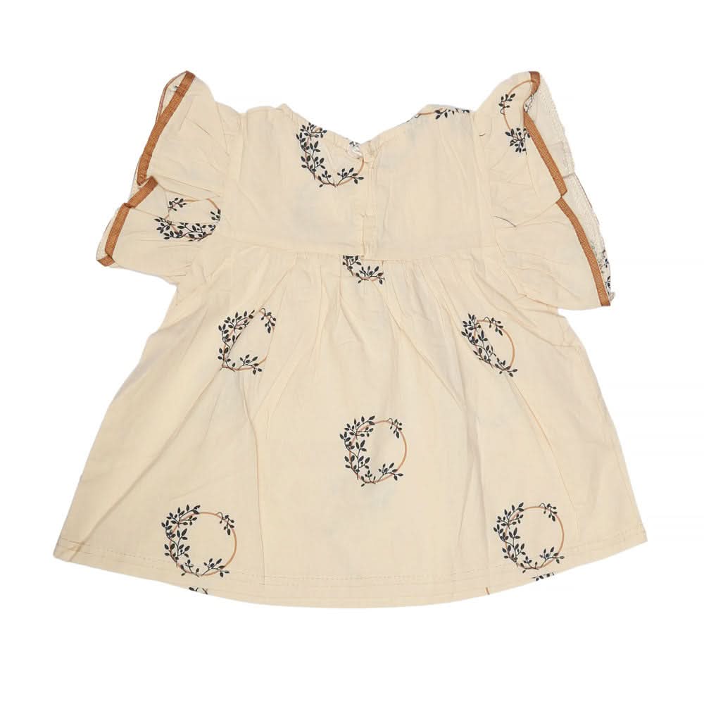 Newborn Baby Frock - Fawn, Kids, NB Girls Frocks, Chase Value, Chase Value